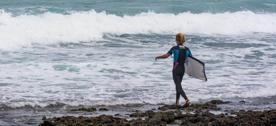 Bodyboard a El Burro Spot per il bodyboard a Fuerteventura