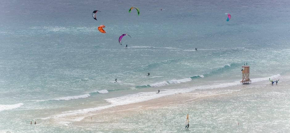 Kitesurf alla spiaggia di Sotavento Spot per il kitesurf a Fuerteventura 