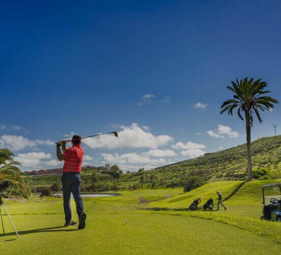 Banner campos de golf en las Islas Canarias.