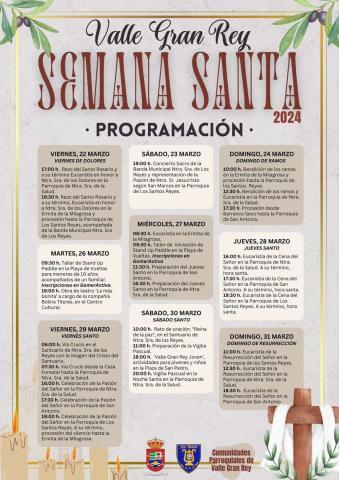 Programa Semana Santa Valle Gran Rey