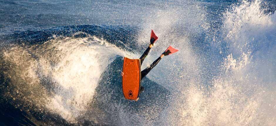 Bodyboard a El Frontón Spot per il bodyboard a Gran Canaria