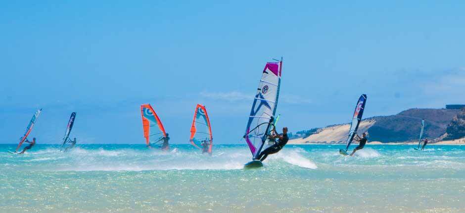 Windsurf alla spiaggia di Sotavento Spot per il windsurf a Fuerteventura