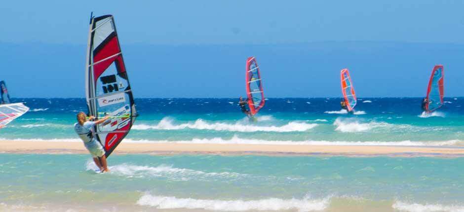 Windsurf alla spiaggia di Sotavento Spot per il windsurf a Fuerteventura