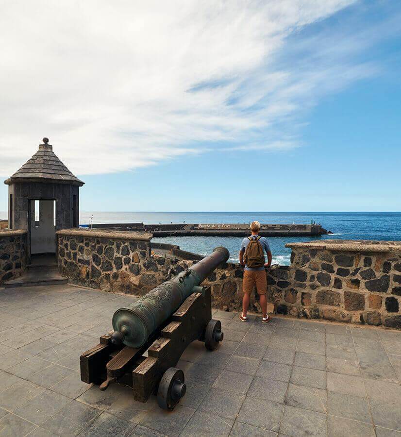 Molo storico di Puerto de la Cruz (antico Puerto de la Orotava), Tenerife.
